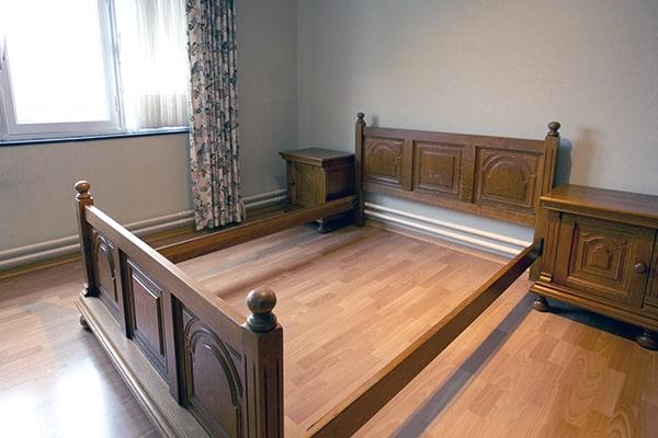 we offer bed frame removal for all types of bed frames, including metal, wood, and upholstered frames